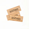Custom Laser Engraved Bamboo/wooden hang Tag Printed logo With String