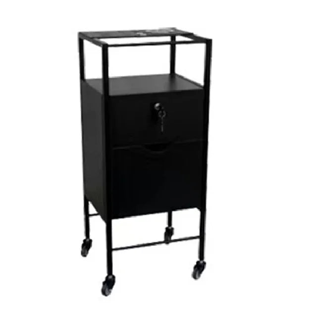 Heavy Duty Trolley Cart with Locked Mobile Hairdressing Trolley Cart Salon Furniture Barber Shop Cabinet