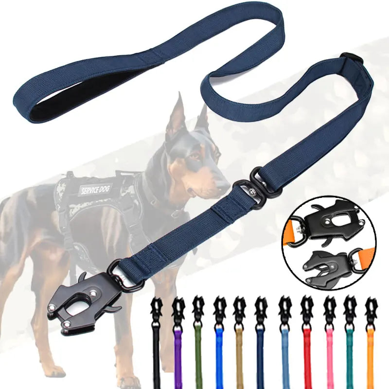Outdoor Pet Walking Training Trainer Durable Nylon Frog Clip Dog Leash for Small Large Dogs Pet Leash