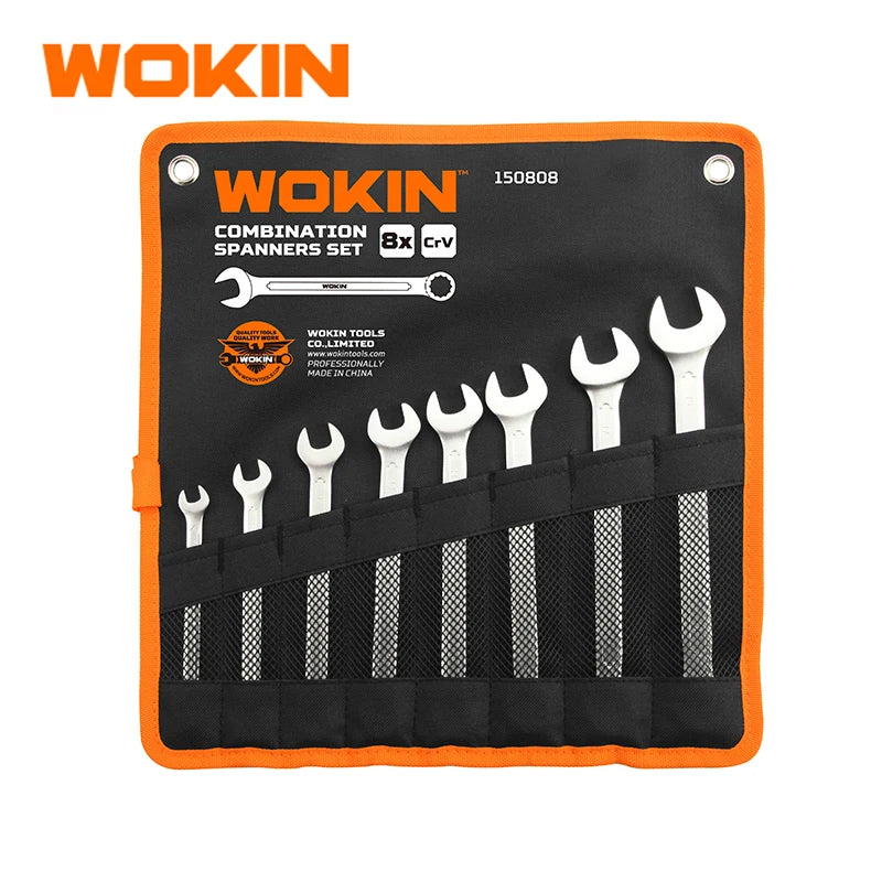 WOKIN 150808 Industrial 8pcs Combination Wrench Spanner Set