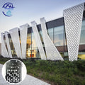 Aluminum Facade PVDF Coating Perforated Carved Aluminum Veneer for Exterior Wall Facade Malls Villas Hotels Halls