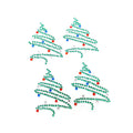 Christmas Tree Rhinestone Sticker Self Adhesive Rhinestone Acrylic Sticker Sheets for DIY Craft