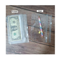 Custom Flexible Durable Zipper Free Durable Frosted Clear Loose Leaf Monthly Saving Pouch A7 A6 PVC Cash Envelope Money Sleeve
