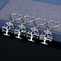 Custom Family Tree of Life 1-6 Names Keychain Stainless Steel Nameplate Keychain Jewelry Personalized Christmas Gift