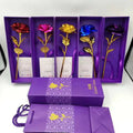 DREA Promotional Gifts Party Valentine's Day Gifts Artificial 24k Gold Rose with Gift Box