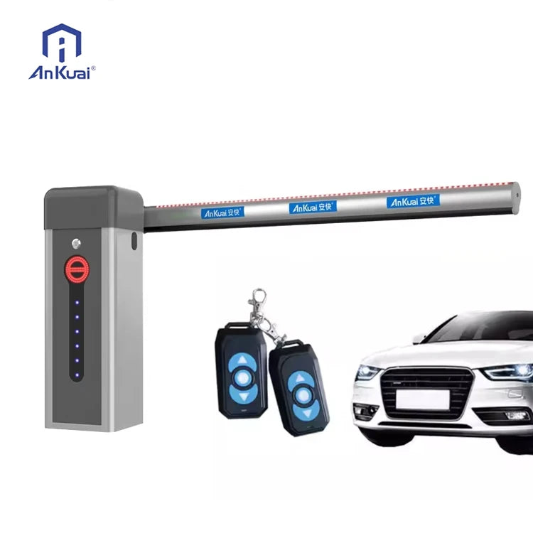 Thickened Cabinet Barrier Gate DC24V 100W Intelligent Access Control Vehicle Barrier Gate for Factory Entrance