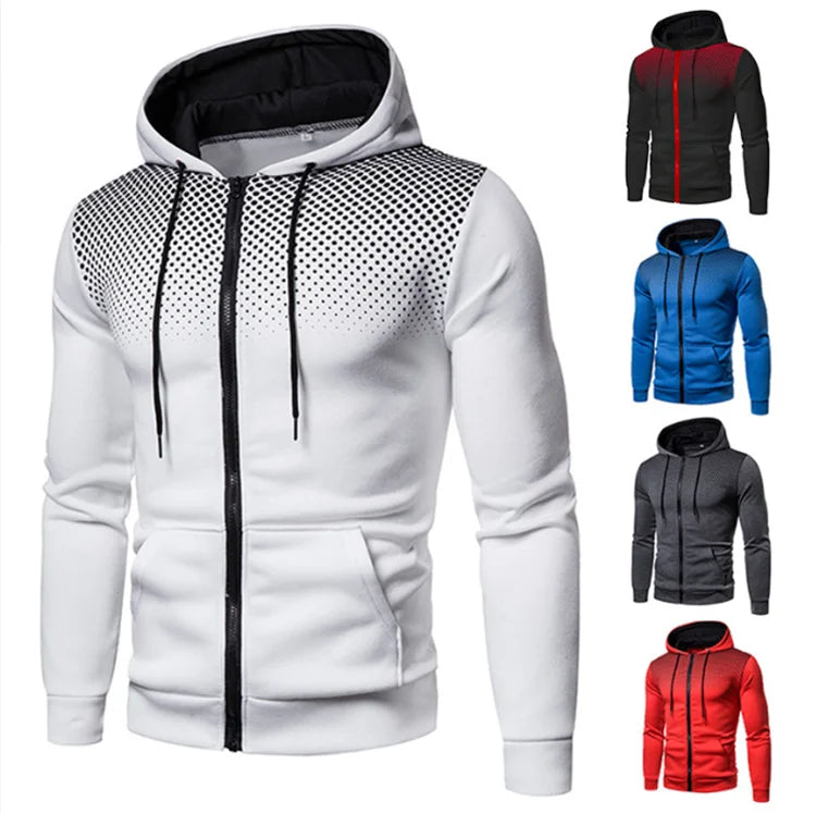 New Design Zip up Hoodie Oversized Men's Fashion Hoodies Custom Logo Hip Hop Men Hoody Sweatshirt