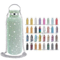 Luxury Valentine's Day Gifts Rhinestone Cup Women Fashion Bling Tumbler Rhinestone Diamond Water Bottle Flask Tumbler with Straw
