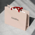 Custom Private Logo Brand Printing Garment Clothes Packaging Colored Paper Shopping Gift Bag