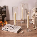 Transparent Vertical Decoration for a High-end Hotel Style Glass Candle Holder