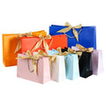 Custom Logo Luxury Art Kraft Ivorypaper Cardboard Paper Box Recyclable Wedding Candy Bag Paper Handbag for Crafts