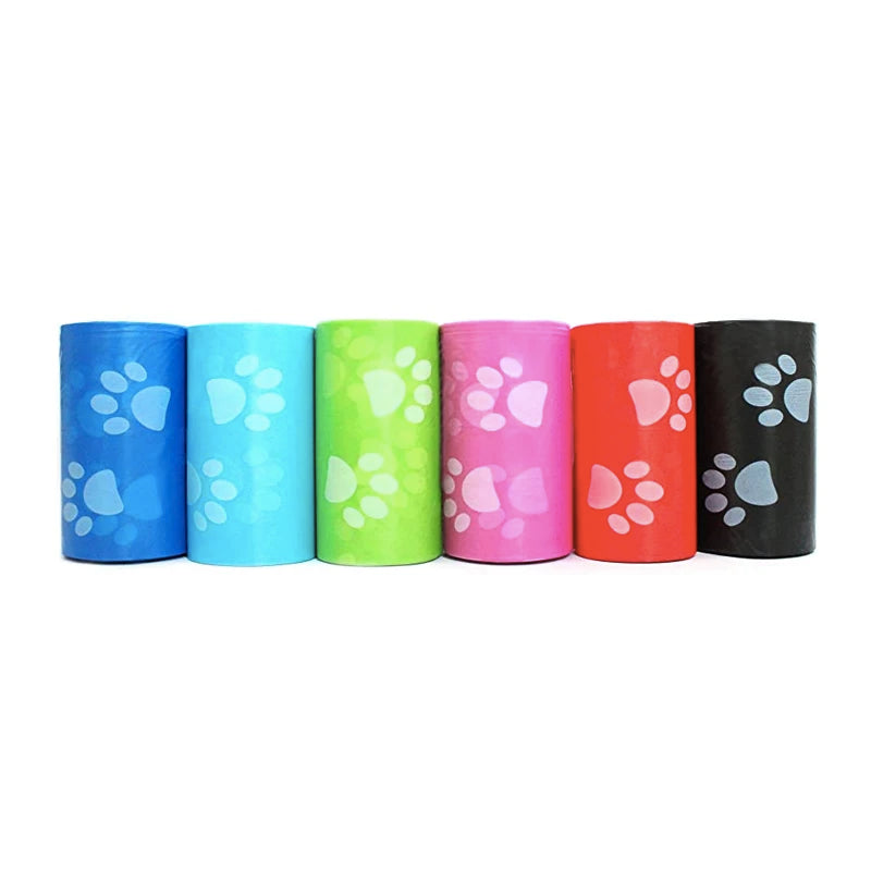Factory Pets Accessory Dog Poop Bags Outdoor Pet Waste Cleanup Puppy Cat Pooper Scooper Bag Rolls Pet Shop Essential