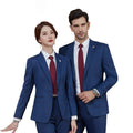 Winter Summer Worsted Fabric Women's Elegant Plaid Blazersuit Professional Business Manager Hotel Sales Work Suit