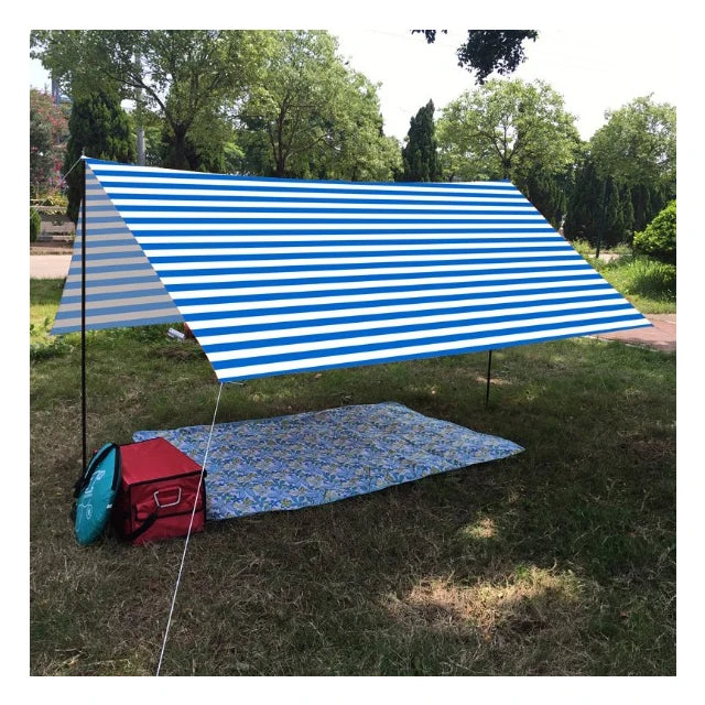 Waterproof Rain Fly Portable Camping Tarp Lightweight Survival Shelter