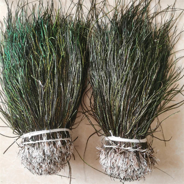 Factory Wholesale Peacock Herl Strung Peacock Feathers for Fly Tying
