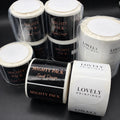 Waterproof Stickers Custom Logo Printing Adhesive Sticker Label Company Logo Label Rectangular Stickers