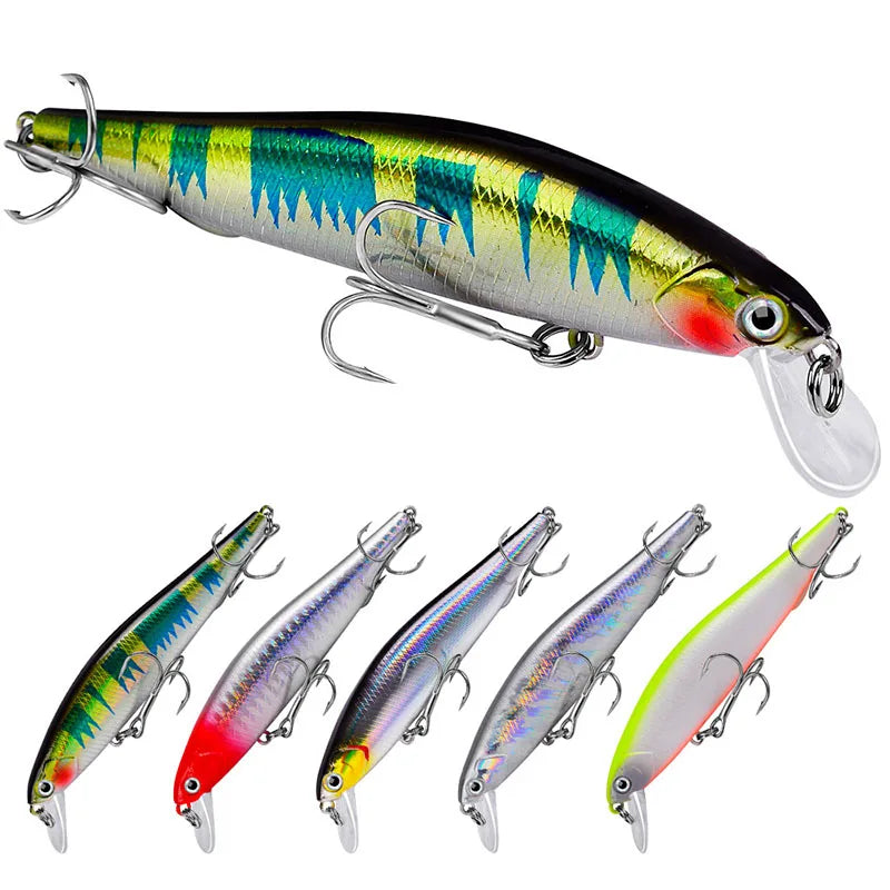WEIHE 5g/6cm 7g/7.5cm 10g/9cm 14.5g/11cm Artificial Sinking Hard Minnow Fishing Lure