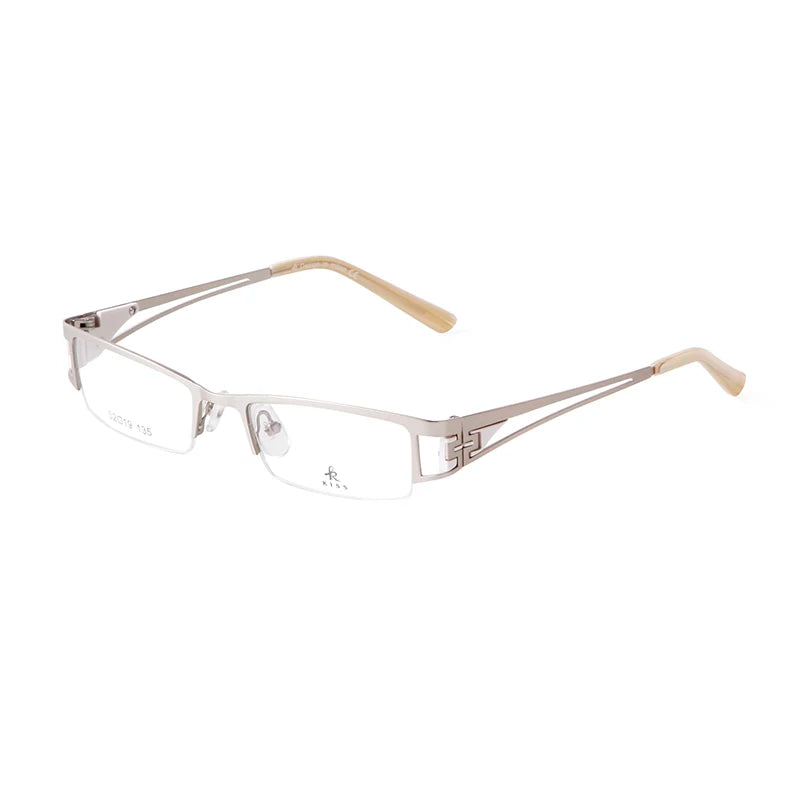 PSTY-K8055 Anti Blue Light Blocking Optical Frame Reading Glasses for Men New Vintage Retro Alloy Eyeglasses