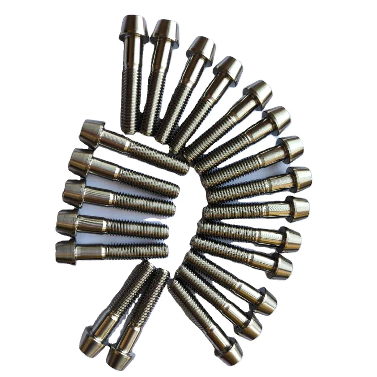 NH Brand DIN912 Gr5 Titanium Alloy M6x35mm Hex Socket Head Cap Bolts UNC Thread for Bicycle Class 10.9 & 12.9 Anodized Finish