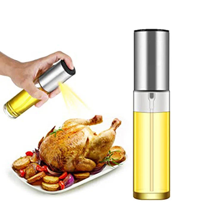 Azm Hot Selling BBQ Spray Lifestyle Home Gadgets Kitchen Accessories 100ml Glass Olive Oil Bottle Glass Oil Sprayer for Cooking