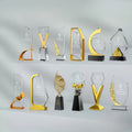 New Metal Crystal Trophy
