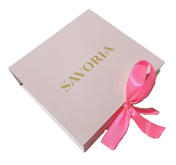 Luxury Pink Ribbon Cylinder Chocolate Box Potato Chips Candy Macaron Lid Base Tube Packaging Logo Food Cake Embossing Matt
