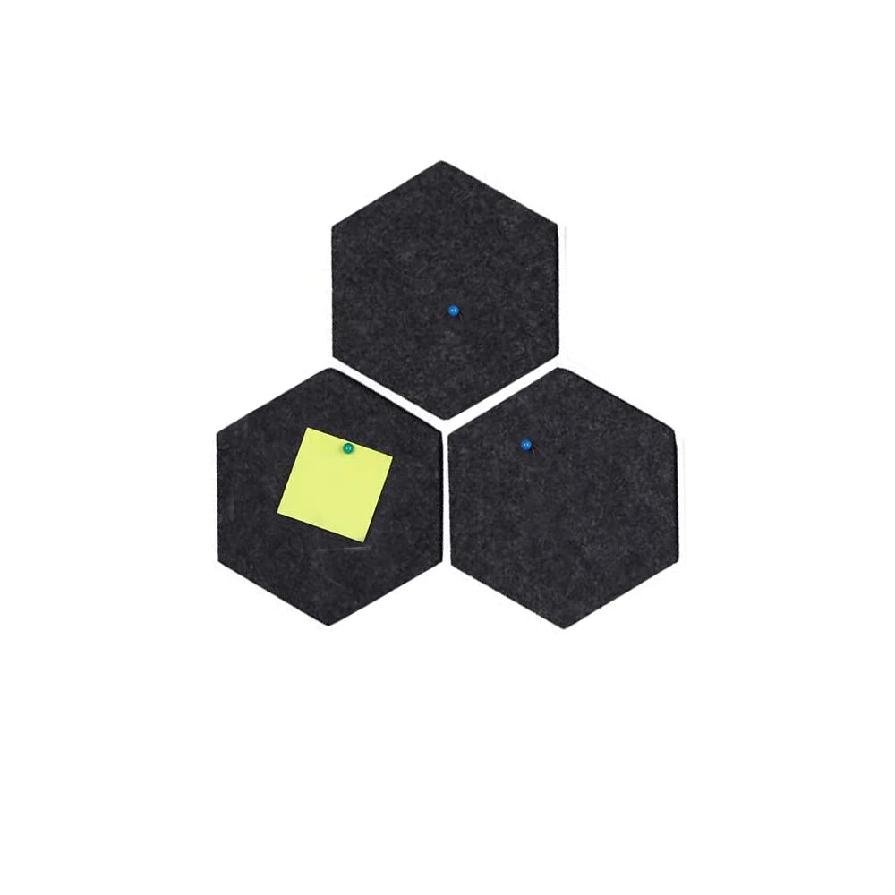 Felt Hexagon Pin Board  Felt Bulletin Board   Decoration for Office Hotel and Home