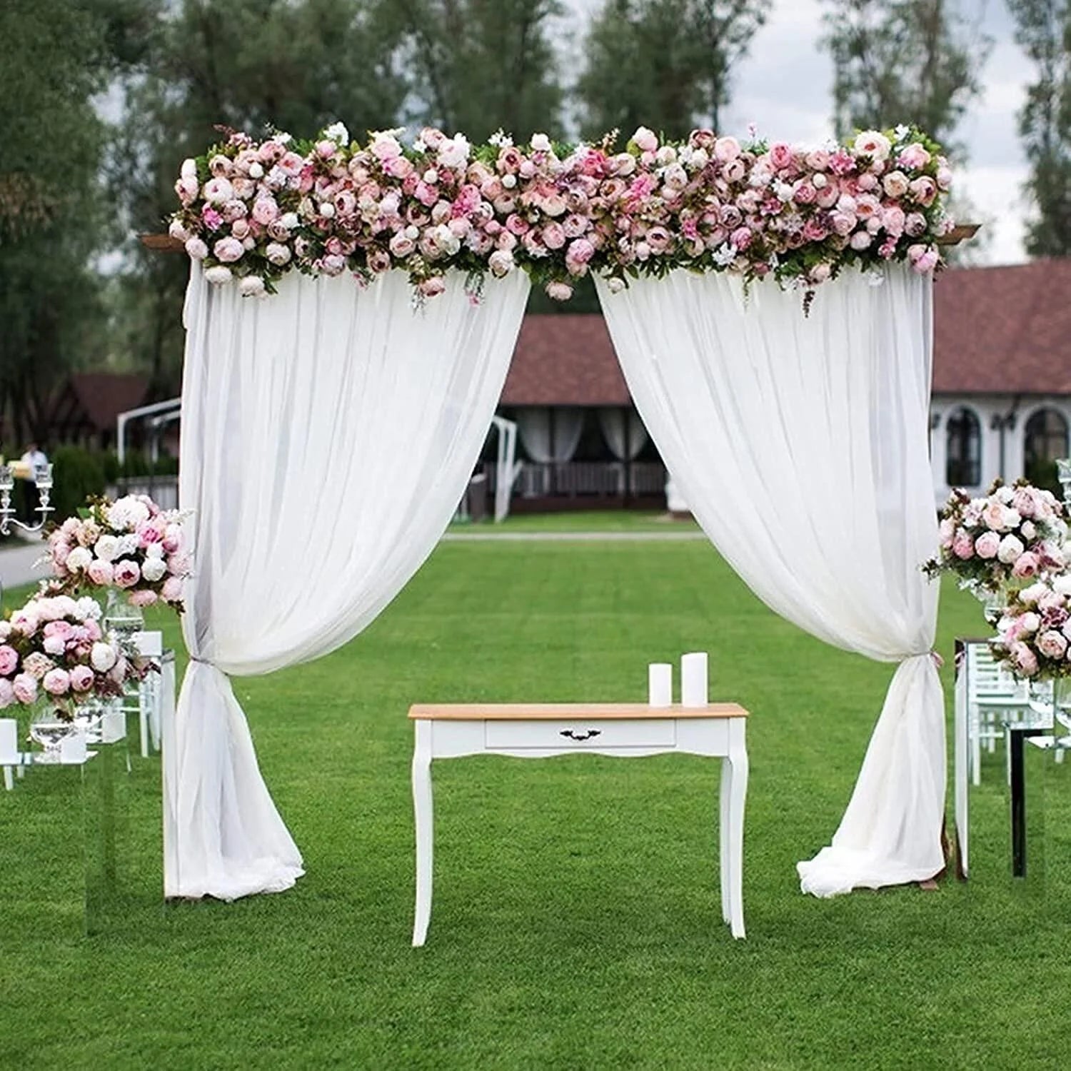 Wedding Decorations Cloth Stage Curtain Background Base for Wedding Stage & Photography Drapery