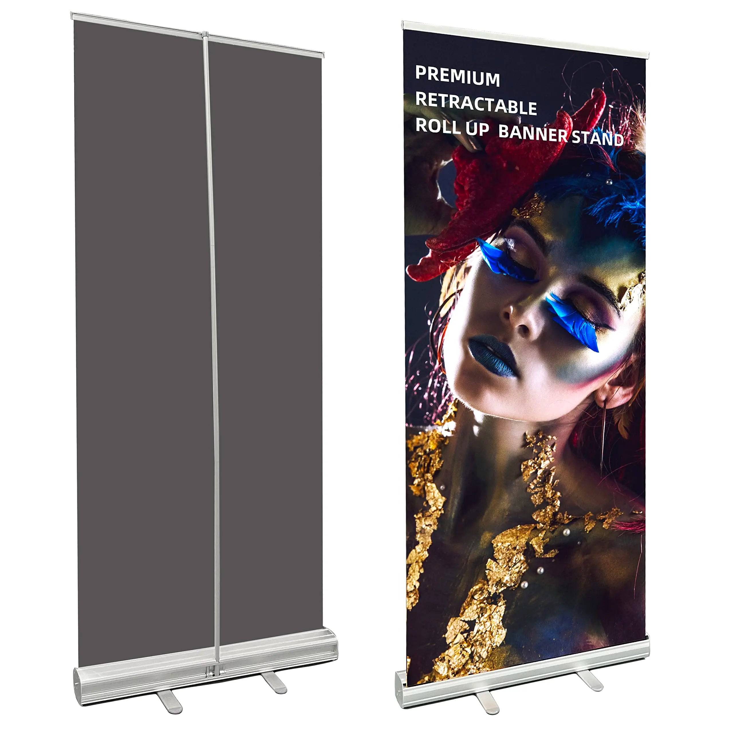 Standard Size 80*200cm Aluminium Stand Roll up Banner Advertising Economic Roll up Stand Banner