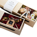 HOT Selling Soap Flower Rose Gift Box Set with Hand Made Scented Candle for Valentine's Day Mother's Day Birthday Gift