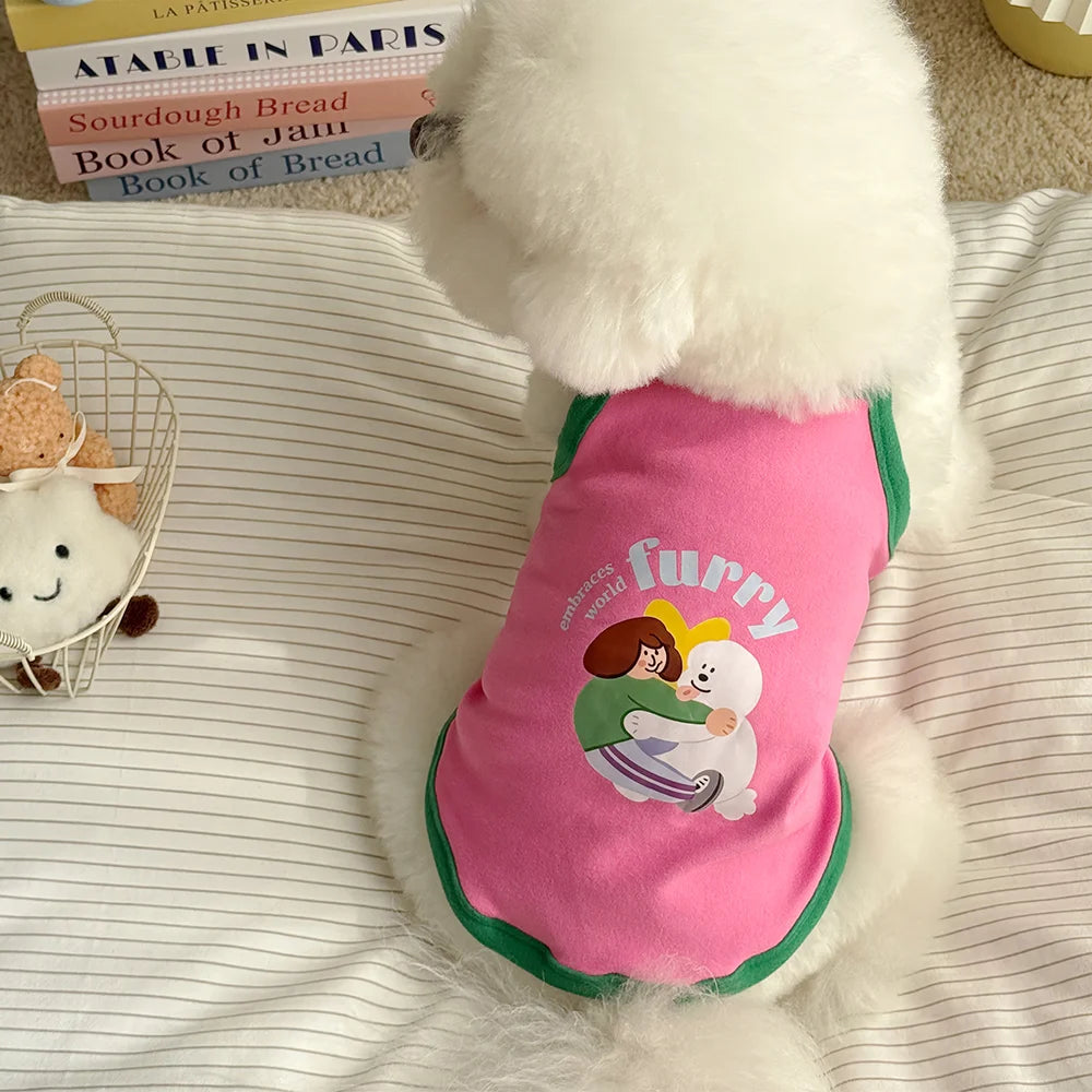 Frenchie Chihuahua Dog Walking Clothing Apparel Cat Dress Pet Clothes For Medium Small Dogs