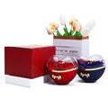 New Heart-shaped Eternal Flower Gift Box Real Flower Jewelry Box Ring Pendant Valentine's Day Gift Box Wholesale