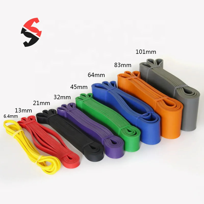 Heavy Duty Natural Latex Made Gym Exercise Fitness Workout Training Pull up Assist Resistance Bands