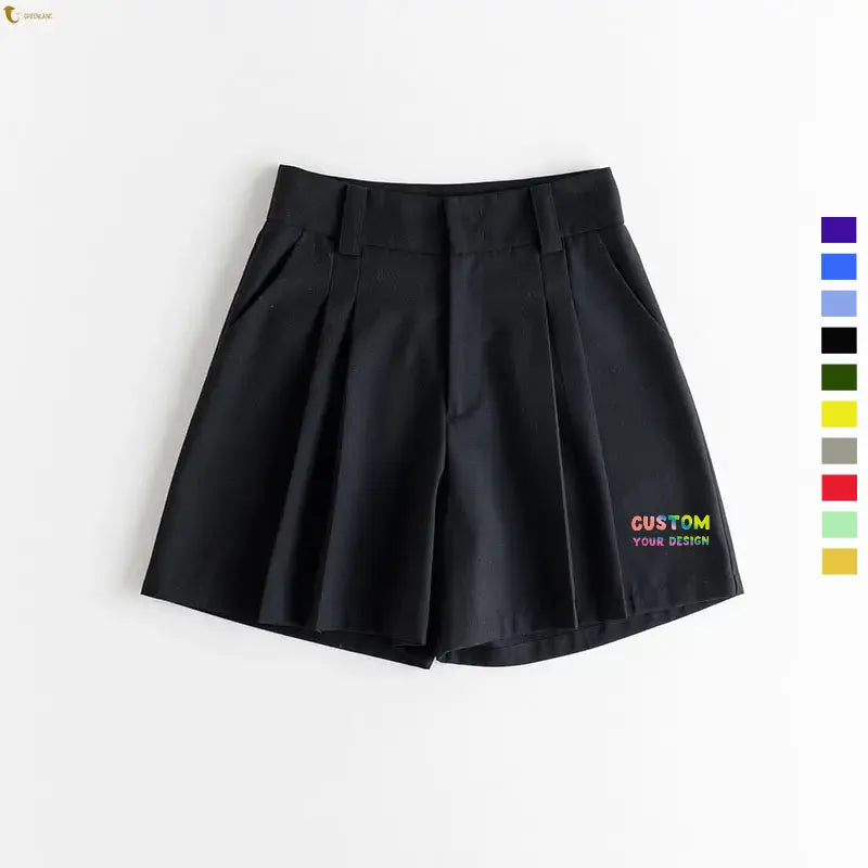 New 2023 Fashion Solid Color Blank Elegant Shorts Women Casual High Waist Comfortable Shorts