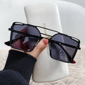 I VISION Wholesale Modern Metal Sunglasses with Large Frame New Fashion Sun Glasses with Mirror Lenses