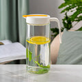Clear 1Liter Round Glass Water Juice Jug With 4Pcs Juice Jugs for Luxury Display Five-piece WaterTool Set