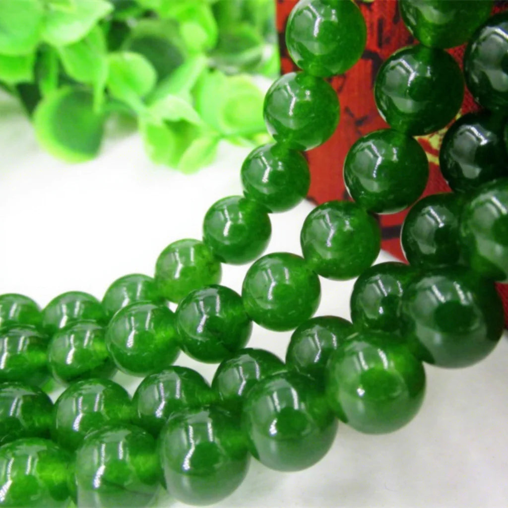Wholesale Natural Gemstone Jade Malaysia Beads for Jewelry Making Green Available Size 4 6 8 10 12 16 18 20mm 829509
