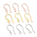 NO Fade 20pcs 22x11mm 316 Stainless Steel Gold Rose Gold DIY Earring Hooks Wire Settings Jewelry Making Findings Supplies