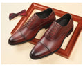 Hot Classic Men's Formal Business Shoes High End Pointed Toe Genuine Leather Breathable Dress Shoes