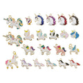 Colorful horse Alloy Pendant With Hanging for Children's Bracelet Diy Accessories Handmade Earring Clip Ear Accessories