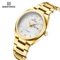 NAVIFORCE 8030 Factory Men Watch Fashion Waterproof Luminous Clock Date Stainless Steel Strap Quartz Watch