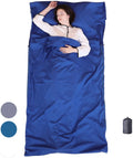 Woqi Lightweight Cotton Sleeping Bag Liner Multifunctional Summer Travel Sheet for Kids for Camping