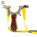 Stainless Steel Slingshot Outdoor Hunting and Shooting Sling Shot With Powerful Rubber Band Hunting Accessories