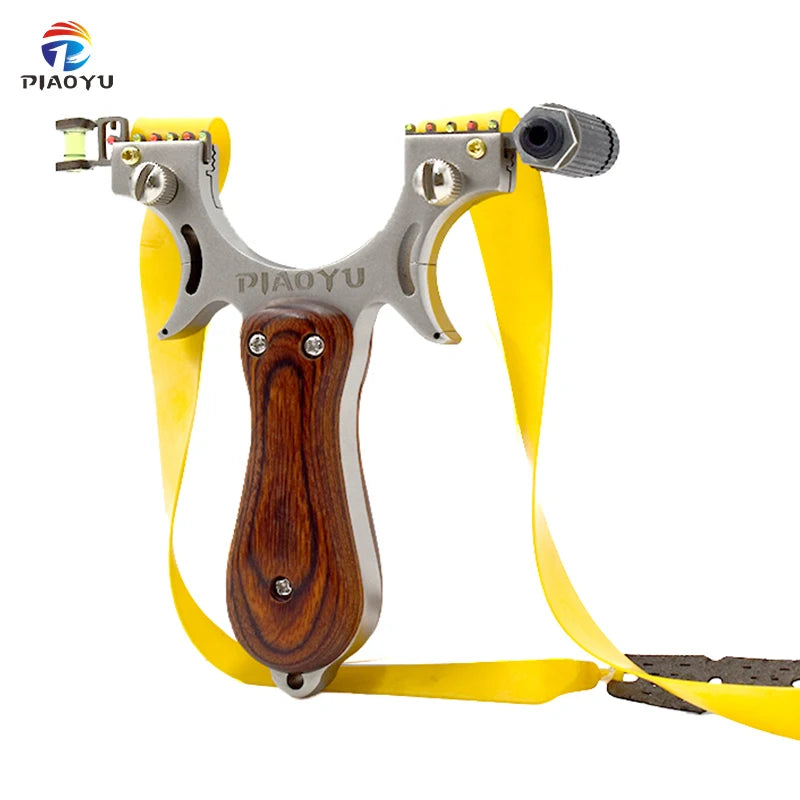 Stainless Steel Slingshot Outdoor Hunting and Shooting Sling Shot With Powerful Rubber Band Hunting Accessories