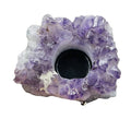 Wholesale Natural Crystal Clusters Carved Amethyst Candle Holders For Decoration