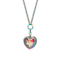 316 L Stainless Steel Black Heart Hold Pearls Pearl Glass Locket Pendant Necklace