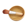 Private Label Eco-Friendly Carved Europe Mini Bamboo Bowl Skincare Wooden Mask Bowl
