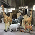 Giant stuffed animals supply safari animals life size giraffe elephant animal props for birthday parties