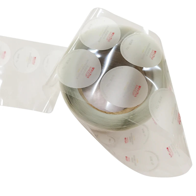 Factory Customized Waterproof Beauty Care Products Cosmetic Product Bottle Labels Roll clear Waterproof Stickers