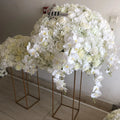 E-1279 Wedding Flower Arrangement Centerpiece Table Runner  Artificial Rose Peony Ball